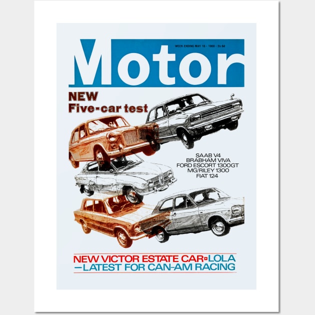 1968 CLASSIC CAR MAGAZINE COVER Wall Art by Throwback Motors